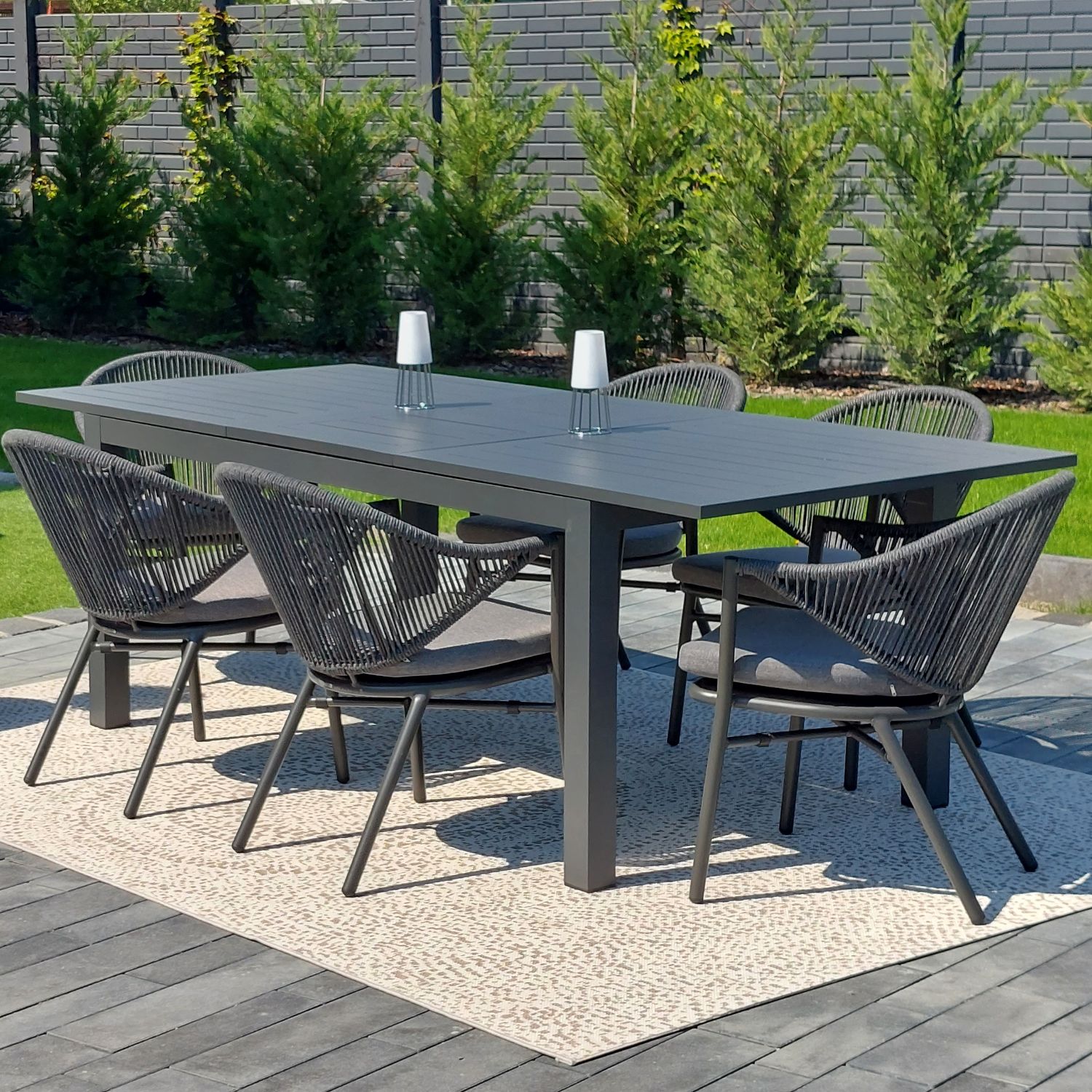 DL CUBA LIBRE Grey design Polyrattan outdoor chair